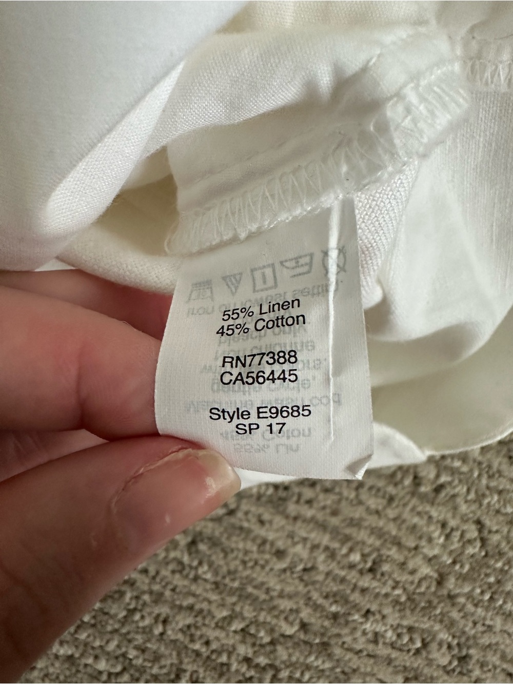 J. Crew Women’s White Scallop-Hem Linen Blend Shorts - Picture 5 of 6
